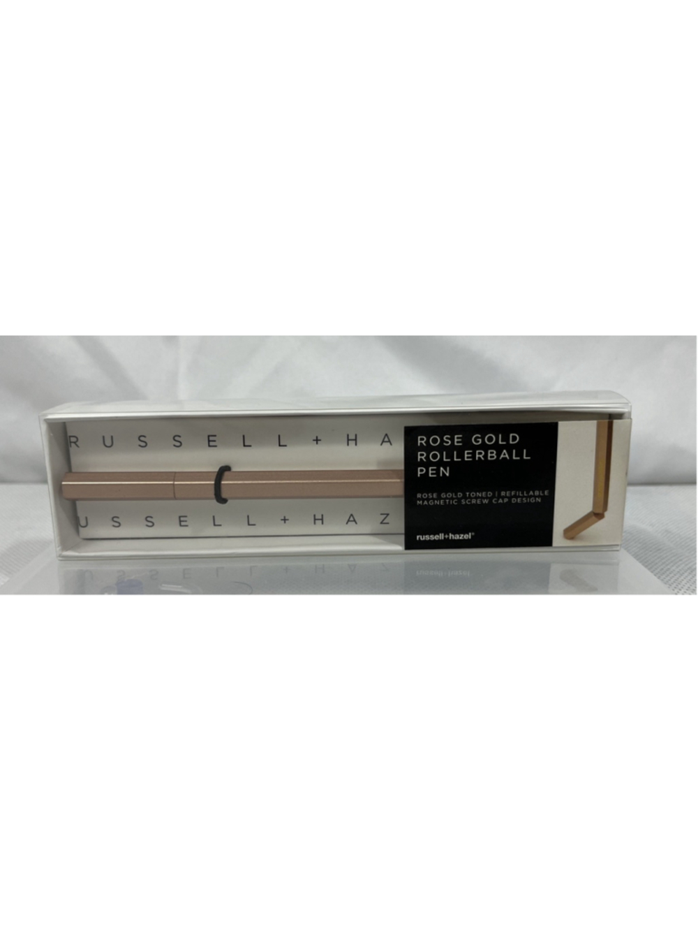 Russell + Hazel Gold Rose Gold Rollerball Pen • New In Original Box Magnetic